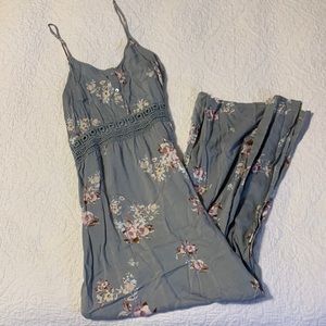 Floral Maxi Dress w/ Slits